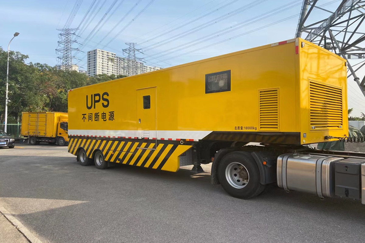 龙湖镇发电机租赁施工现场